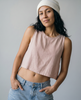 Lucille Button-Back Linen Top