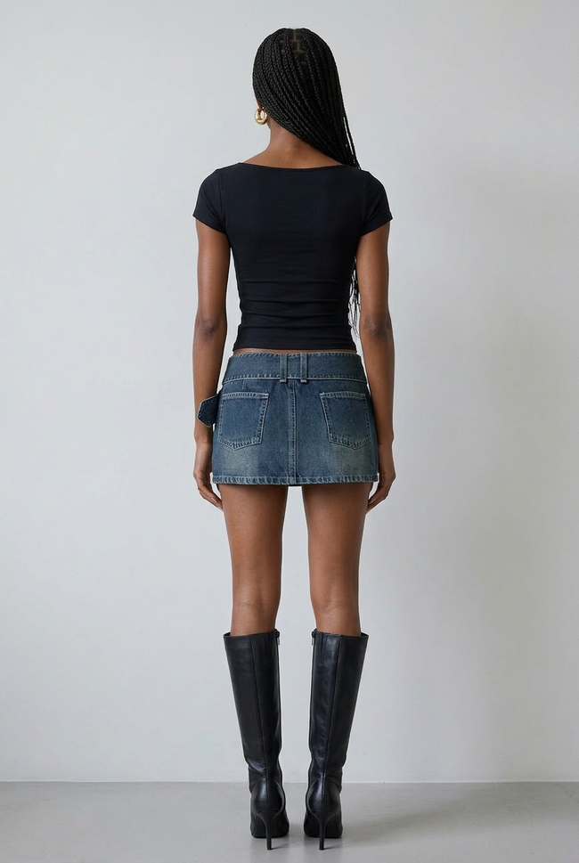 Willamae Denim Skort