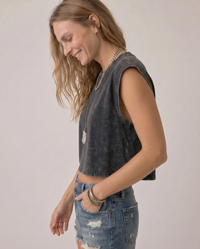 Théodora Washed Muscle Tee