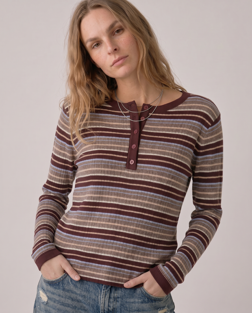 Anouk Striped Henley