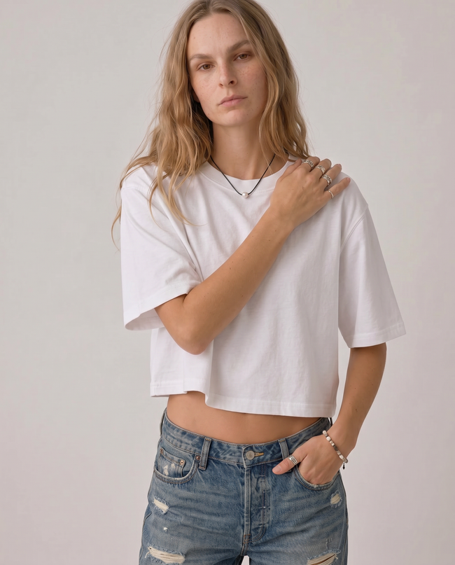 Colette Boxy Crop Tee