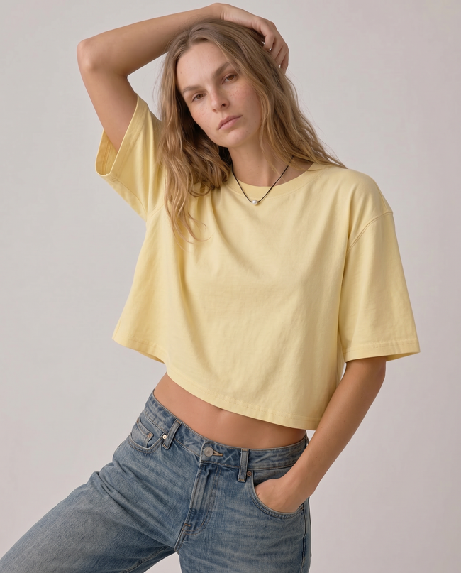 Colette Boxy Crop Tee