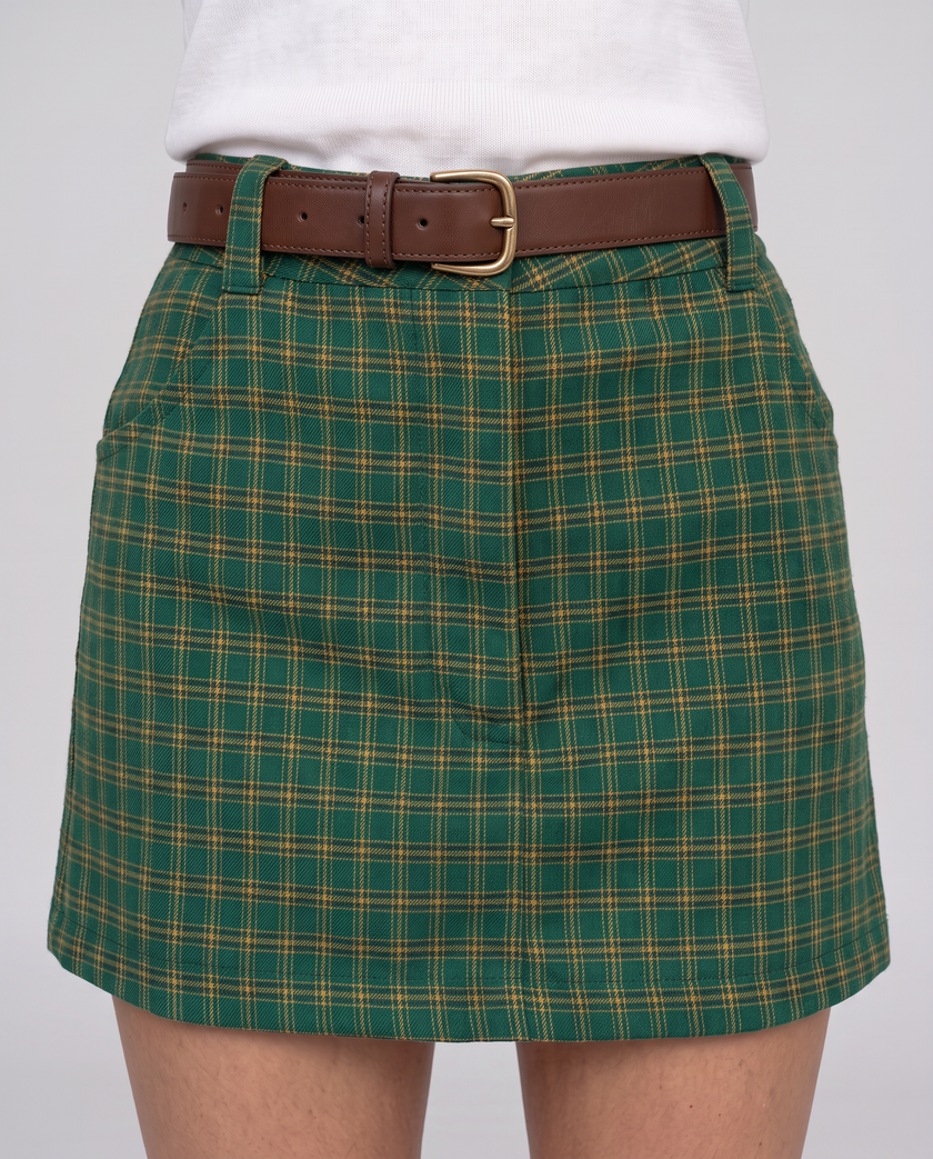 Tabitha Plaid Mini Skirt