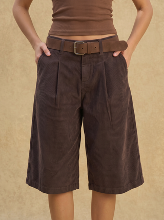 Fernanda Corduroy Trouser Shorts