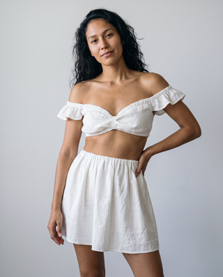 Libby Ruffle-Trim Skirt Set