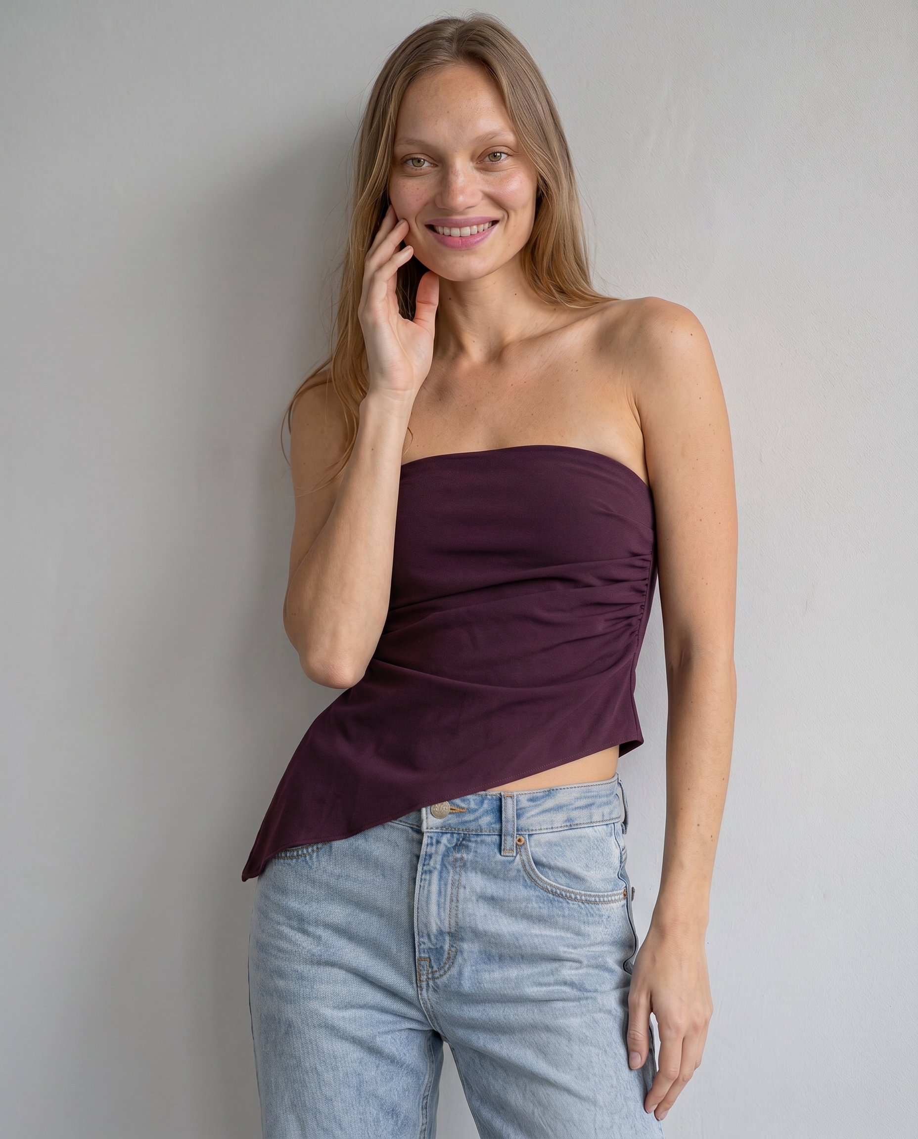 Vesper Asymmetric Tube Top