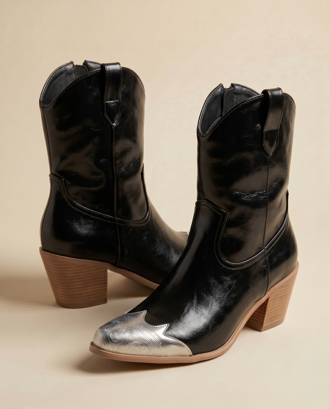 The Stella Chrome Ankle Boot