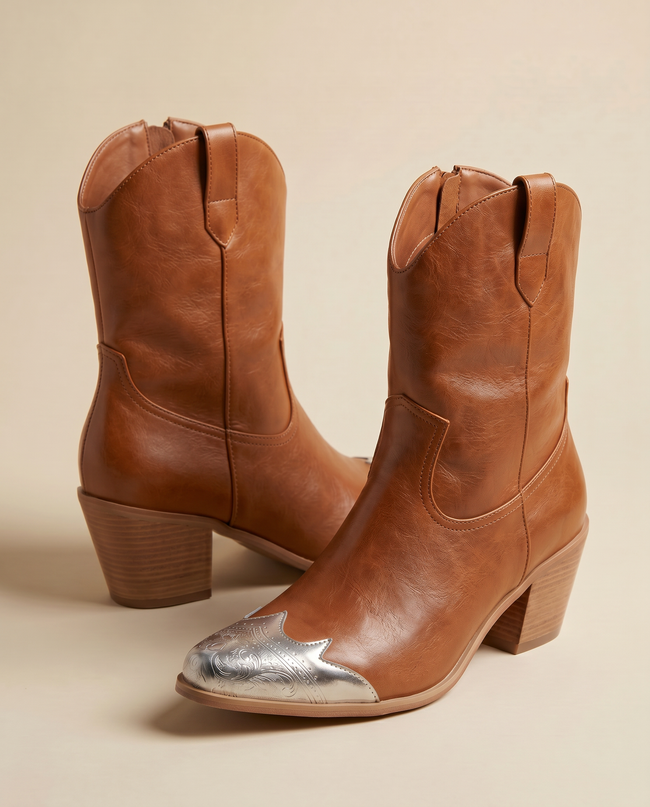The Stella Chrome Ankle Boot