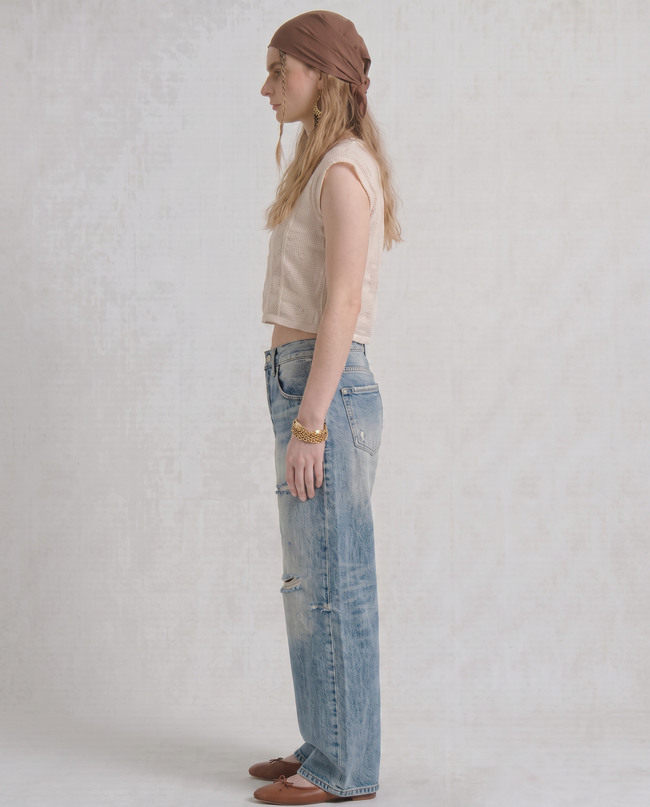 Rio Distressed Baggy Denim Jeans