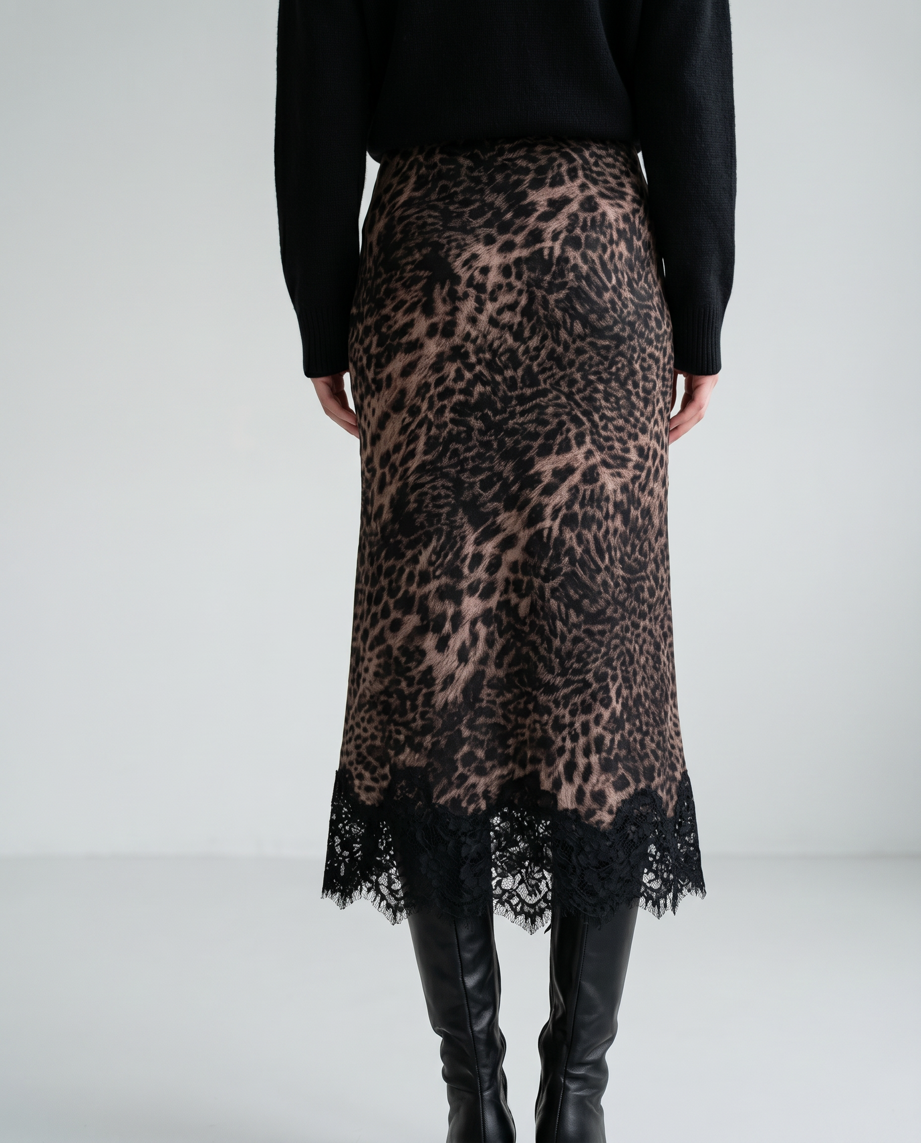 The Vienna Lace-Hem Skirt
