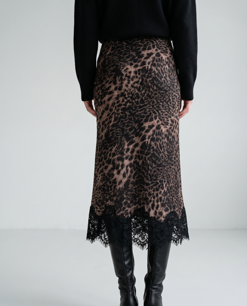 The Vienna Lace-Hem Skirt
