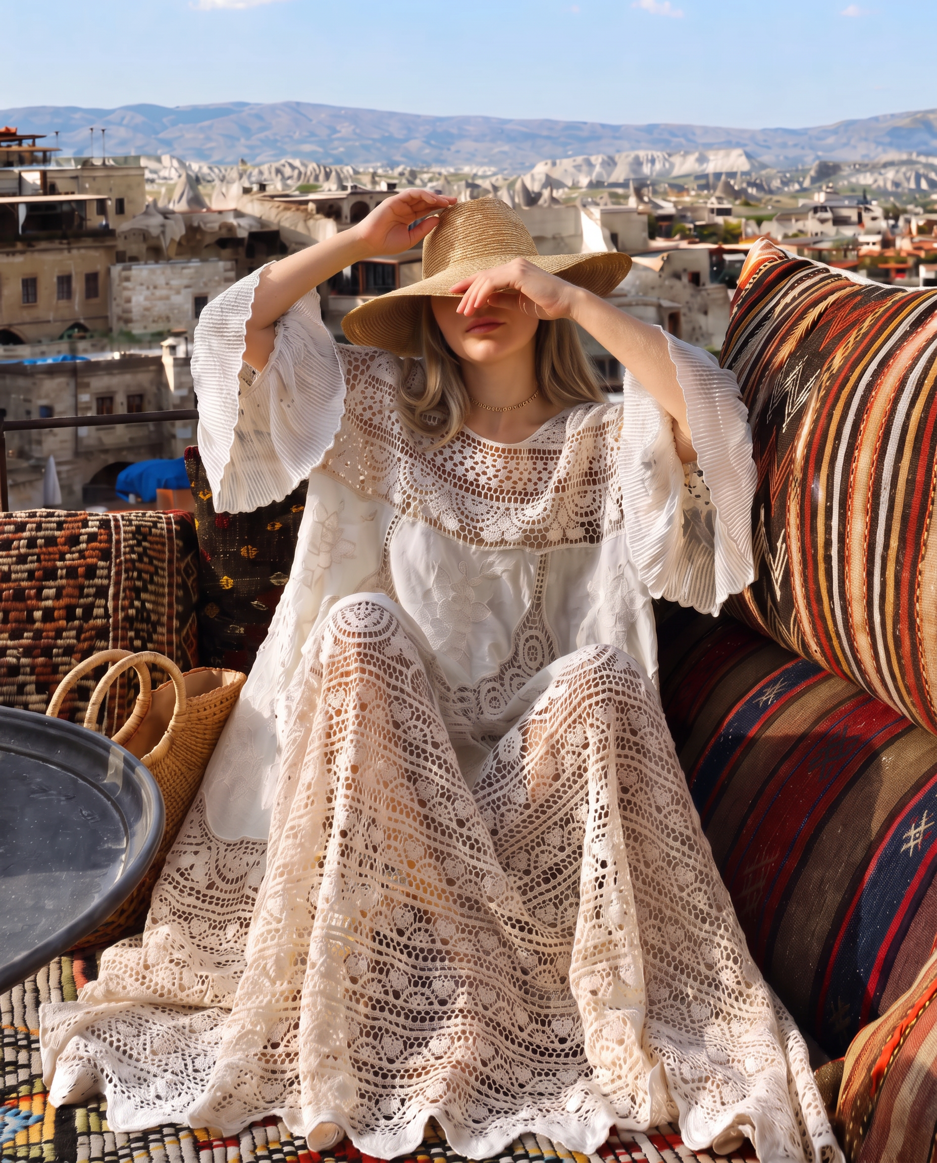 Pearline Crochet Lace Maxi Dress