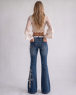 Anouk Embroidered Flare Denim Jeans
