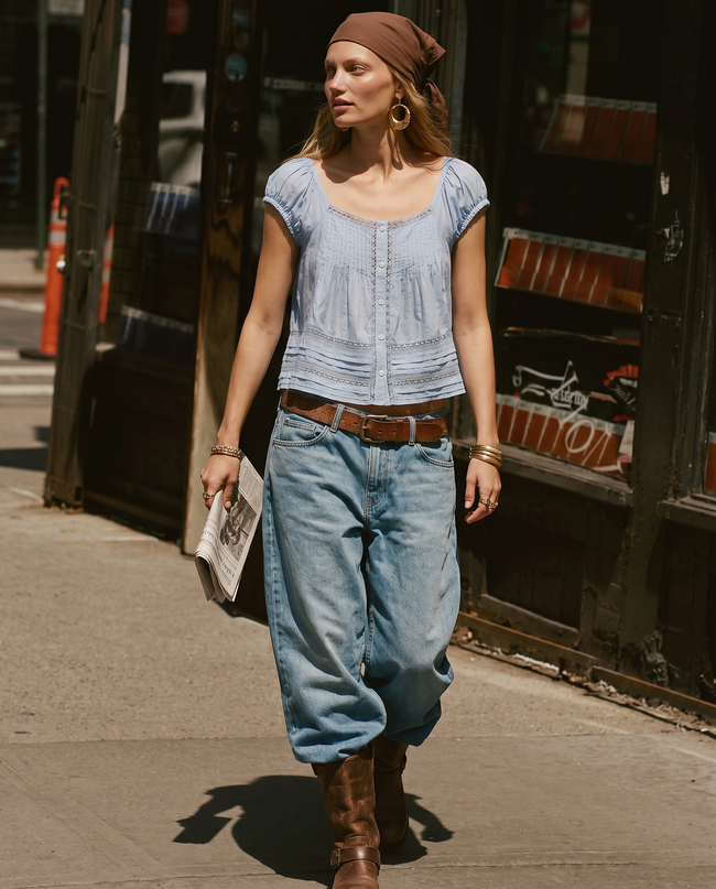 Georgina Pintuck Blouse