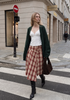 Winifred Plaid Wrap Midi Skirt