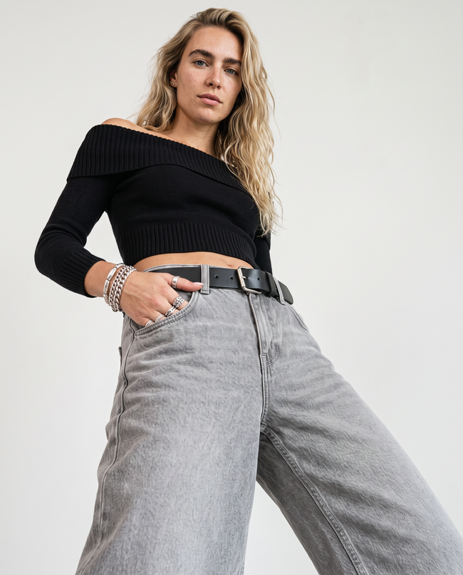 Cordelia Low-Rise Wide-Leg Denim Jeans