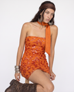 Wilhelmina Beaded Mini Dress