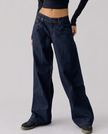 Dakota Washed Wide-Leg Jeans