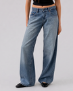 Dakota Washed Wide-Leg Jeans