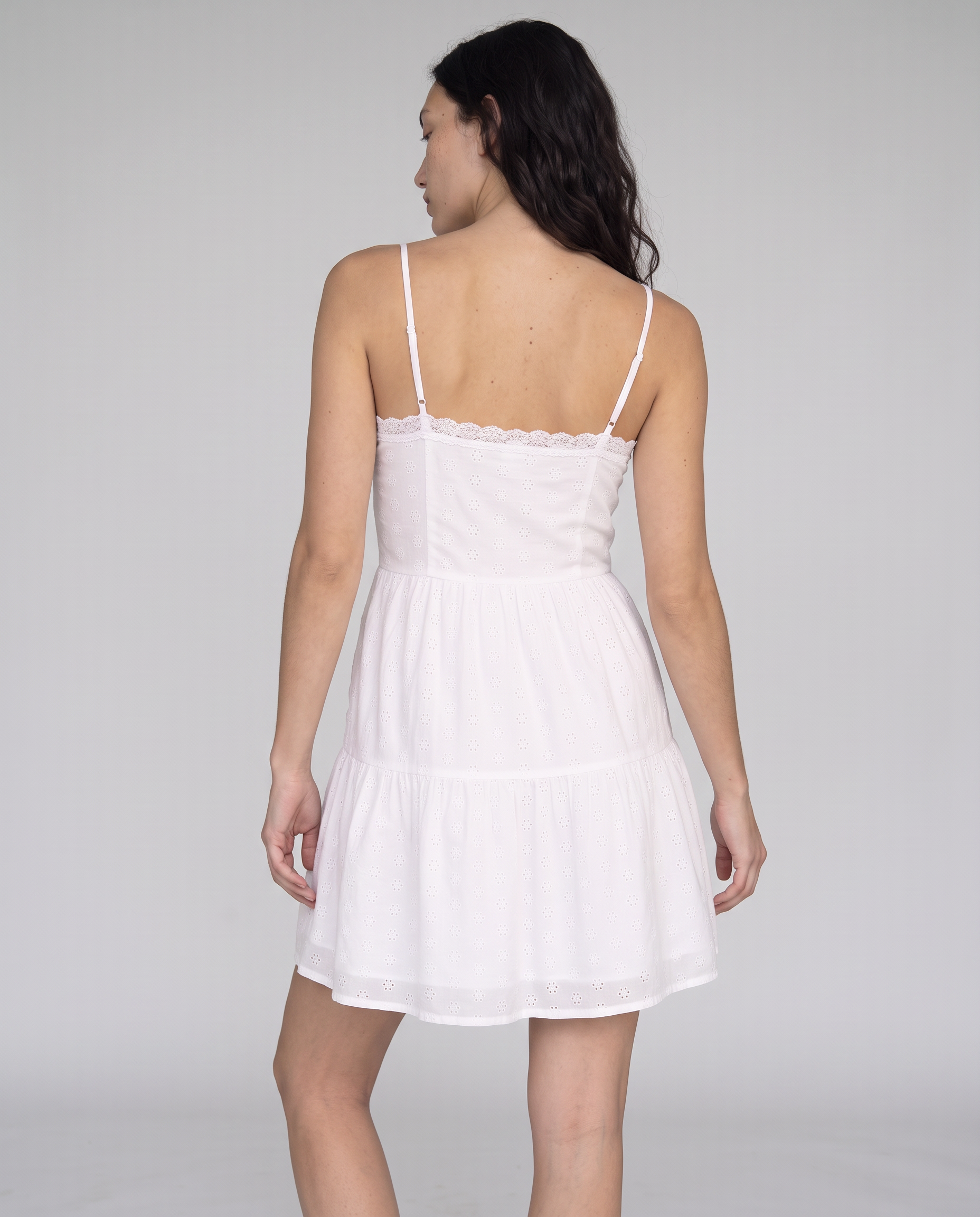 Marlowe Eyelet Tiered Mini Dress