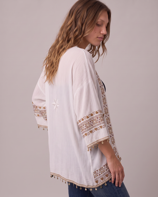 Nightbloom Embroidered Kimono
