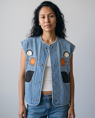 Solstice Graphic Denim Vest
