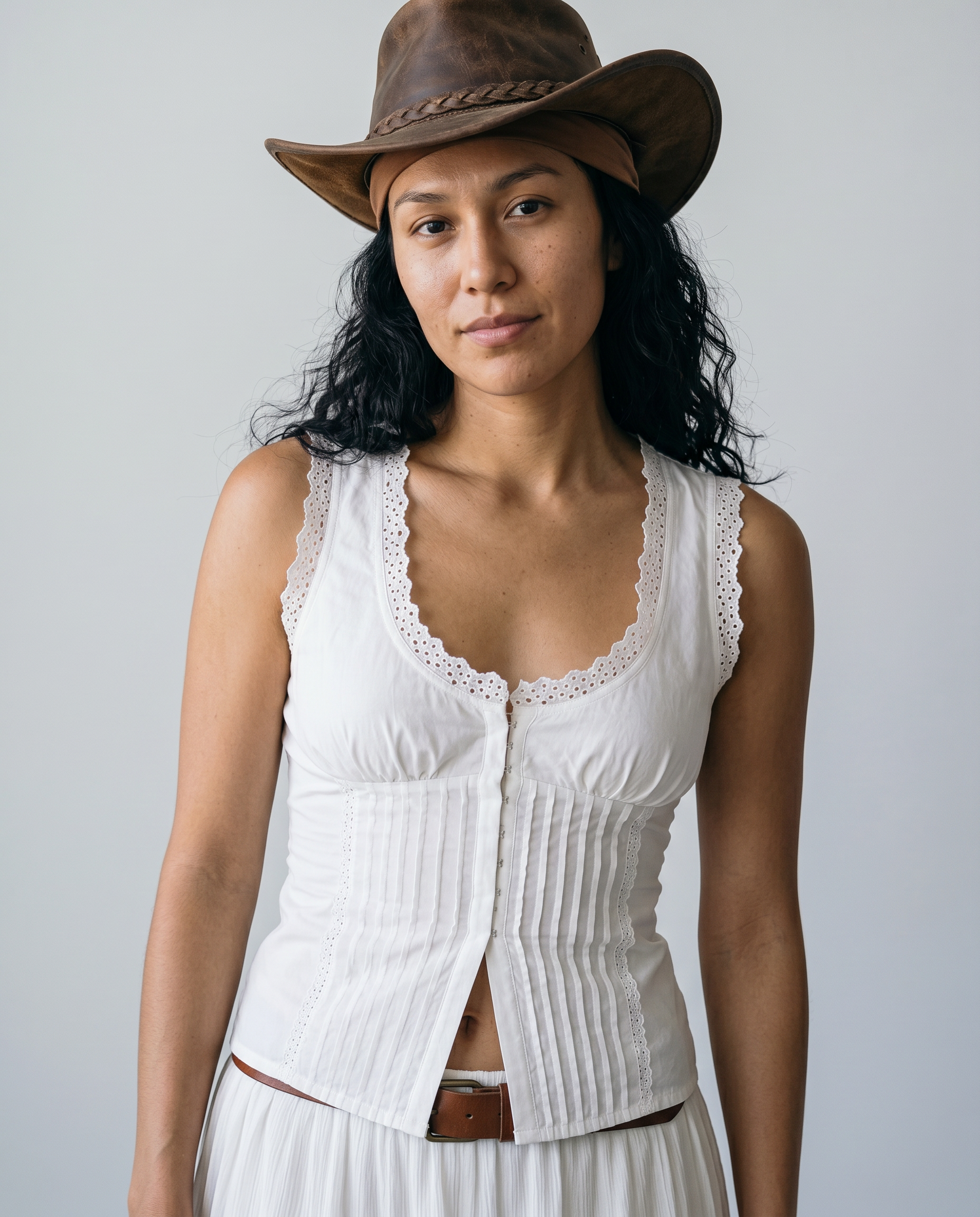 Delphine Eyelet Corset Top