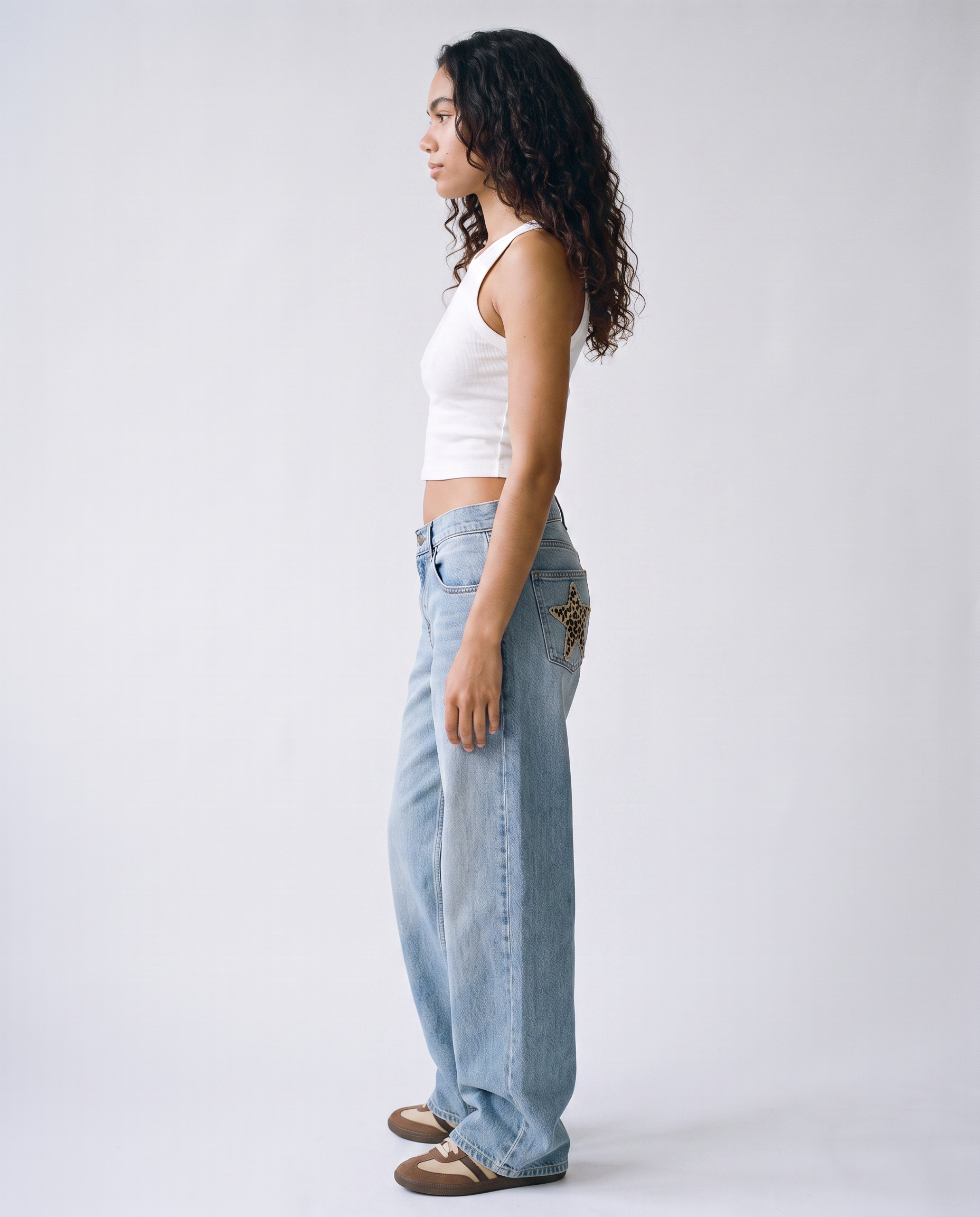 Estelle Star-Patch Denim Jeans