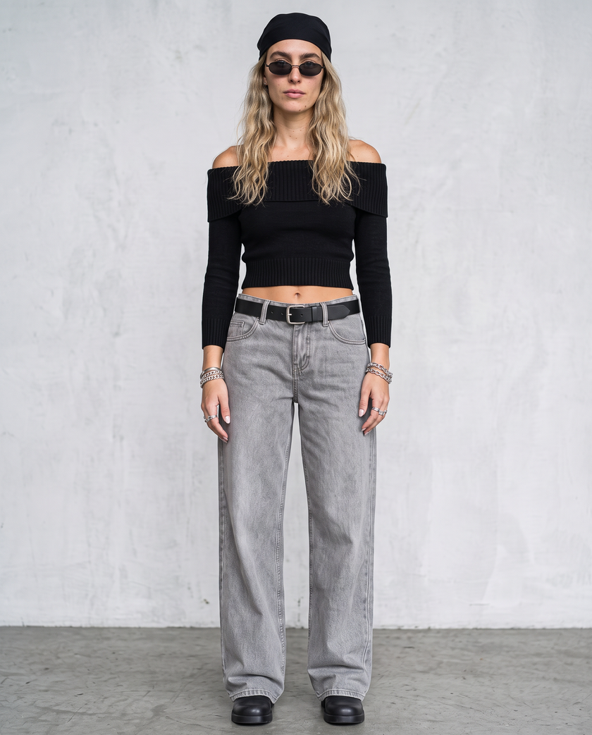 Cordelia Low-Rise Wide-Leg Denim Jeans