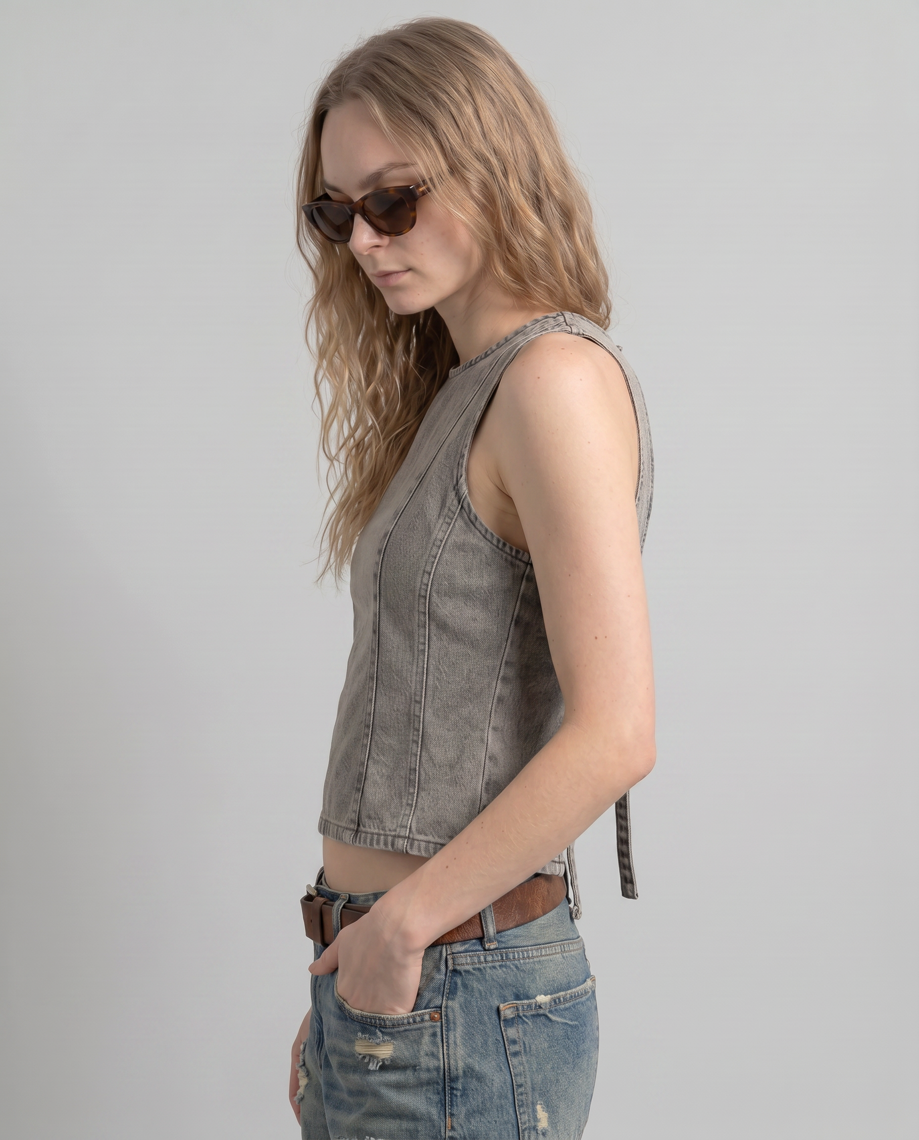 Grayson Denim Tank