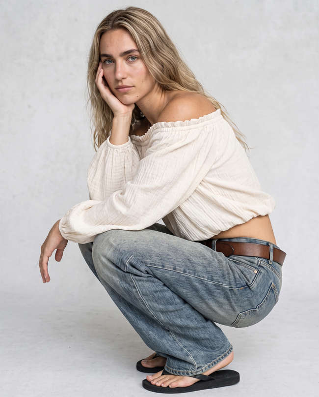 Marguerite Wide-Leg Denim Jeans