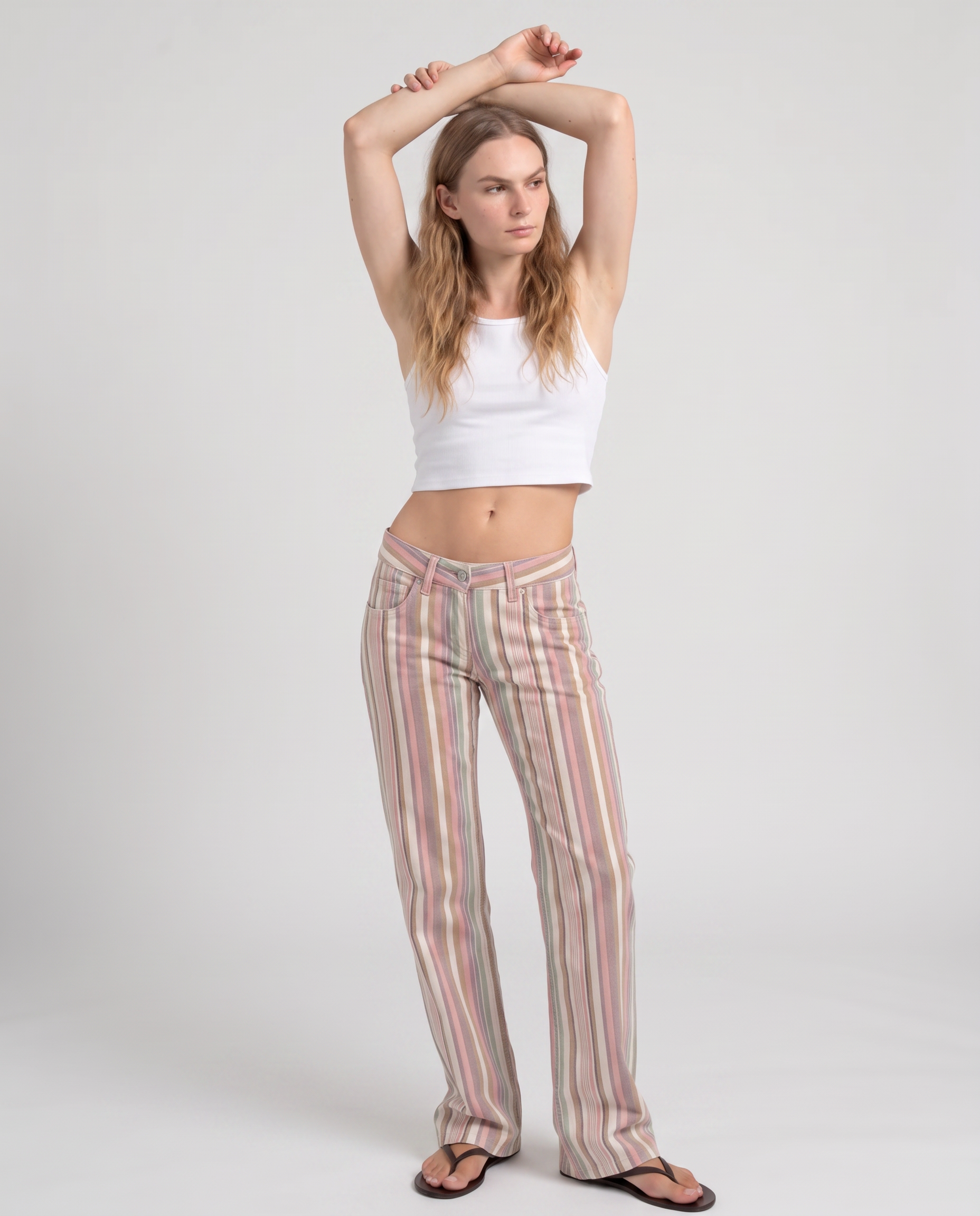 Colette Striped Denim Jeans