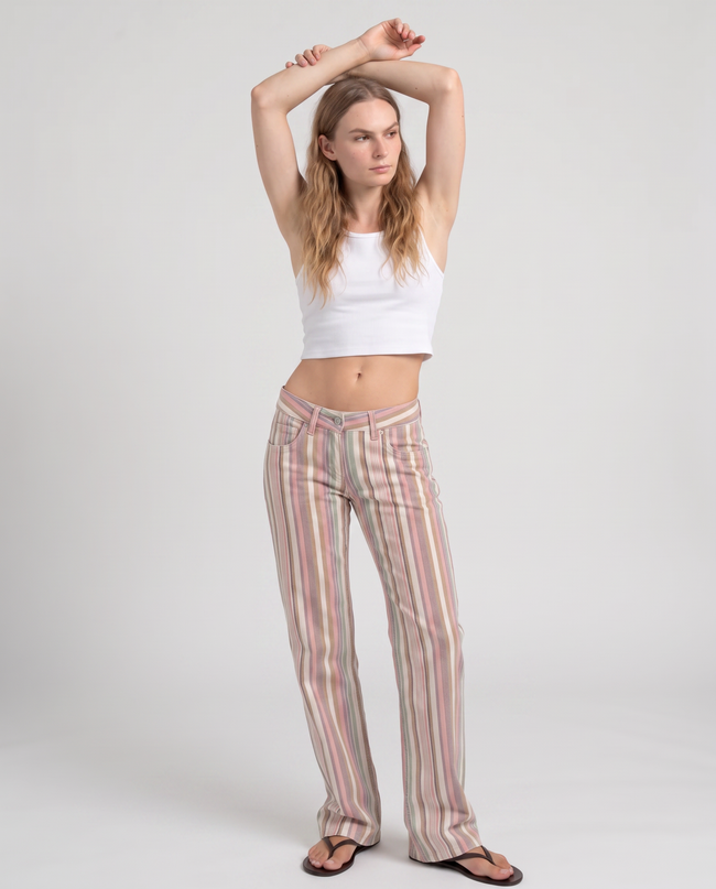 Colette Striped Denim Jeans