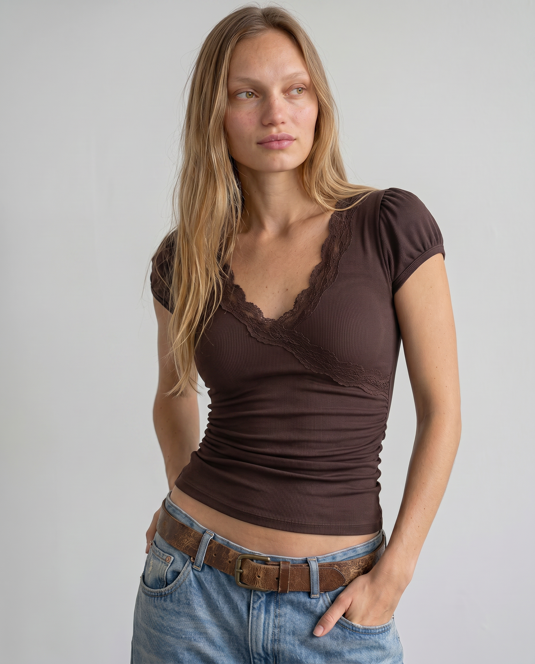 Annabelle Lace Trim Top