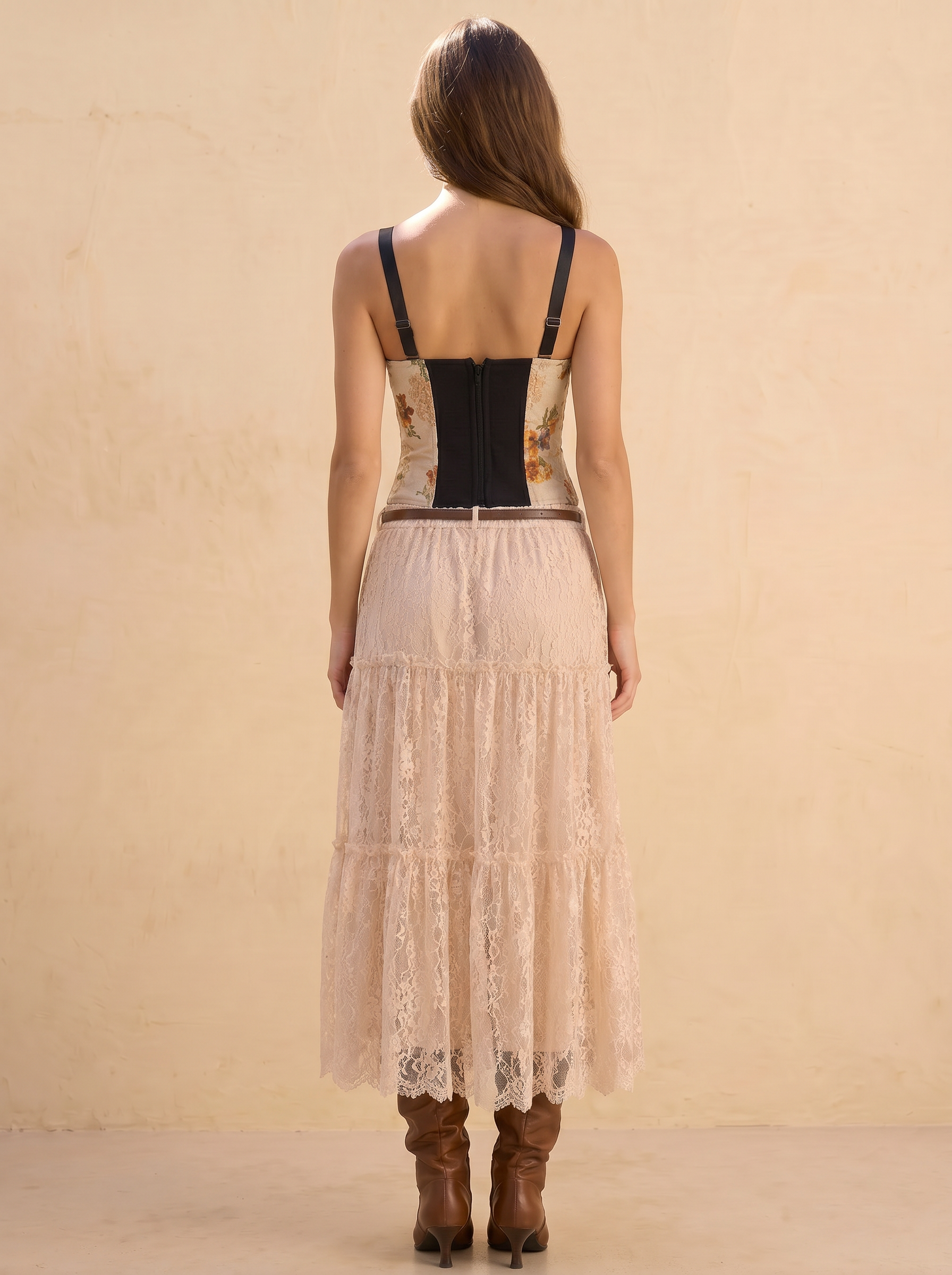 Adalyn Floral Sweetheart Corset Top