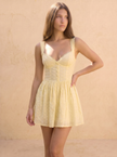 Sweetheart Eyelet Mini Dress