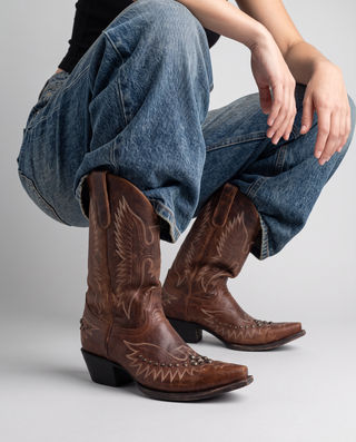 Naomi Embroidered Western Boots