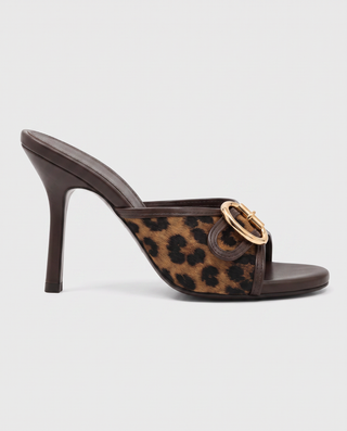 Camille Buckle Mule Heels