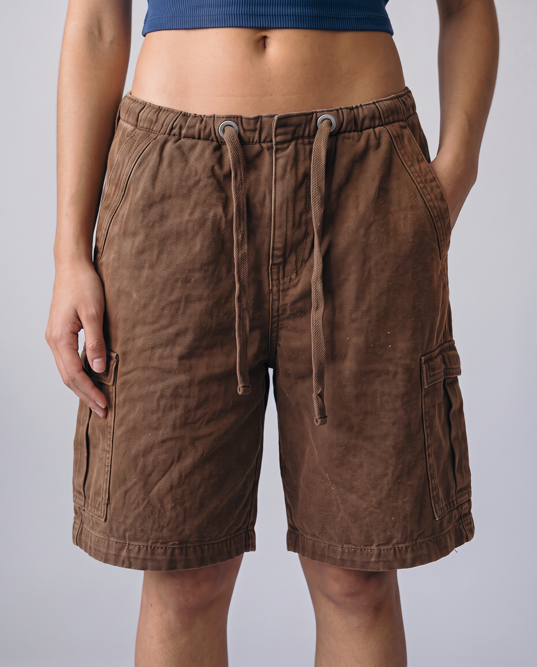 Ridge Drawstring Cargo Shorts