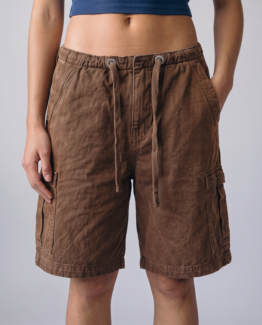 Ridge Drawstring Cargo Shorts
