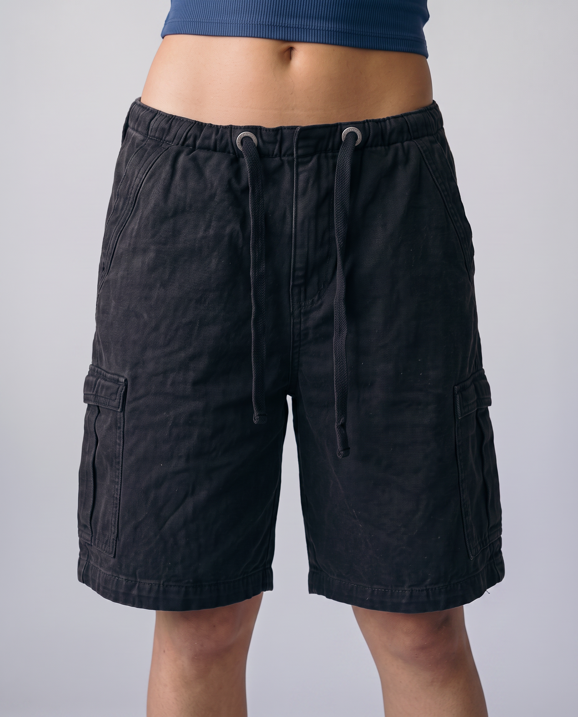 Ridge Drawstring Cargo Shorts