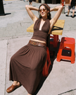 Solange Draped Halter Top