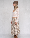 Beatrice Asymmetrical Midi Skirt