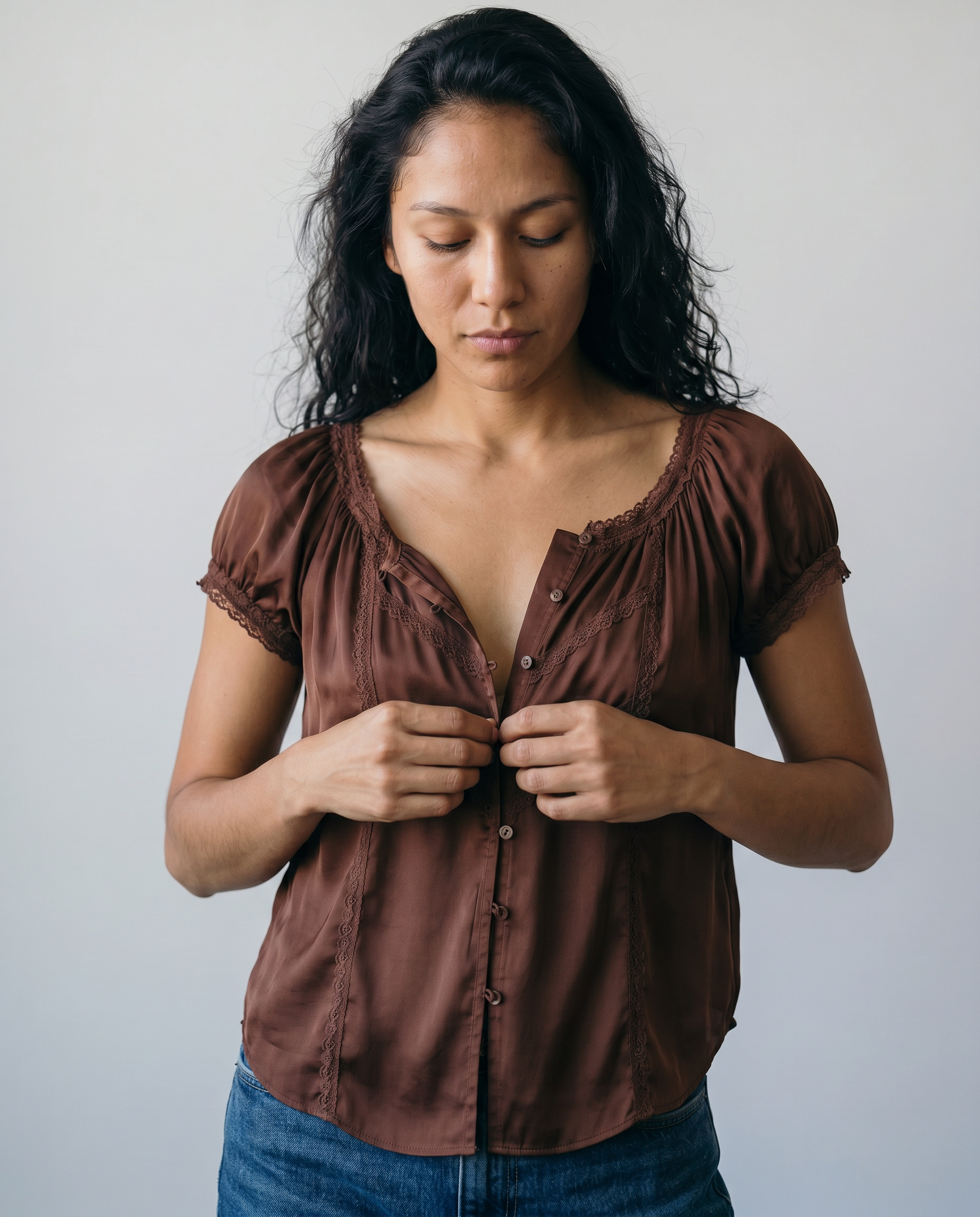 Isolde Lace Trim Blouse