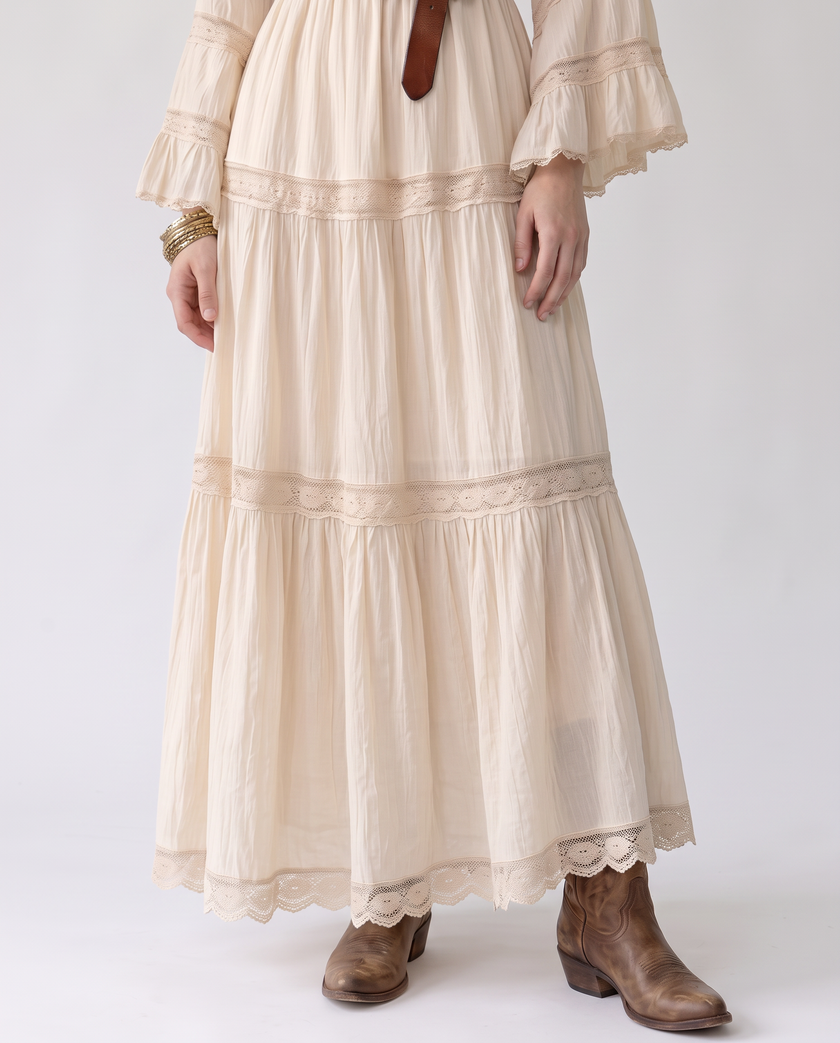 Georgia Off-Shoulder Tiered Maxi Dress