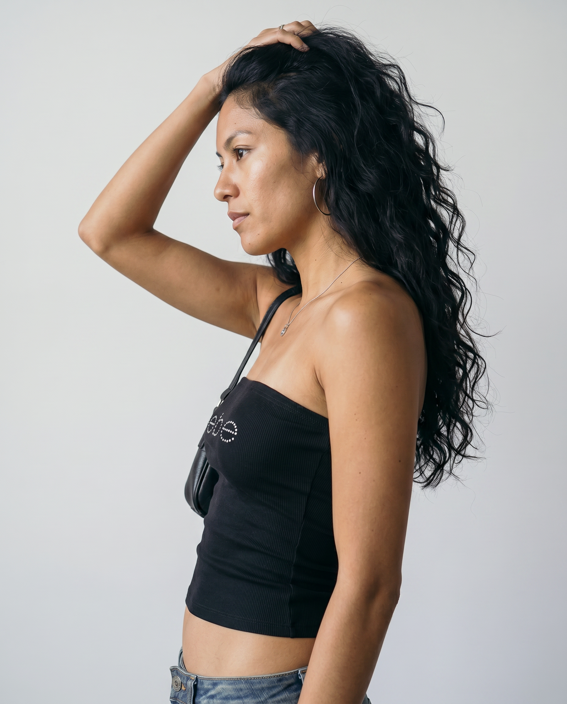 Bebe Rhinestone Tube Top
