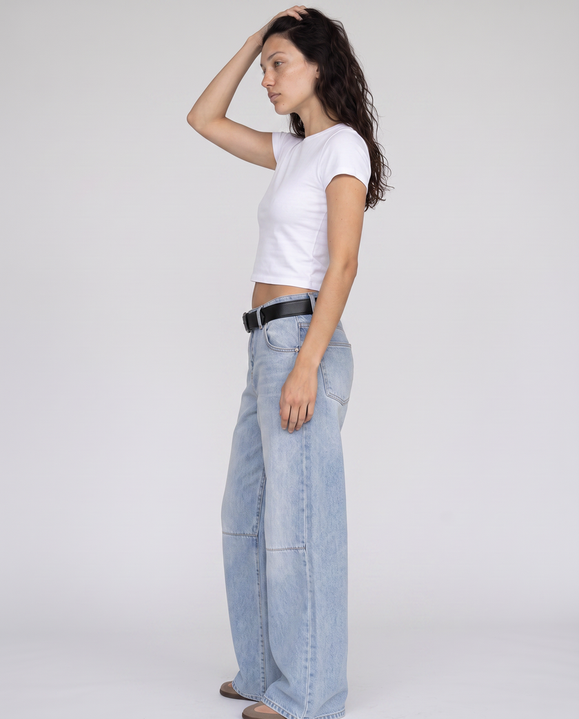 Simone Wide-Leg Denim Jeans