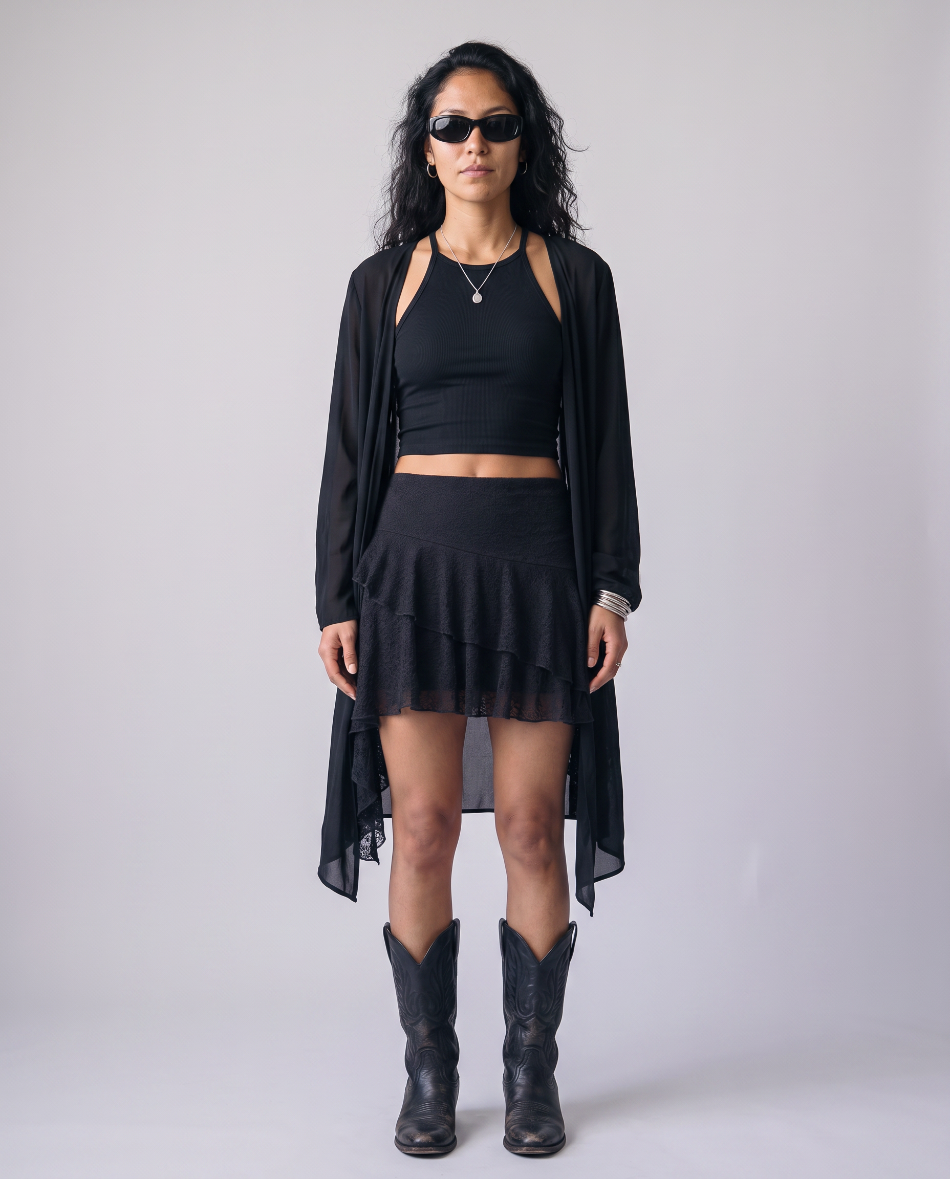 Tilly Ruffle Hem Mini Skirt