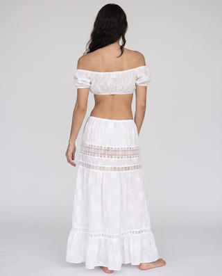 Ibiza Nights Embroidered Maxi Skirt Set