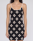 Remi Floral Diamond Knit Mini Dress